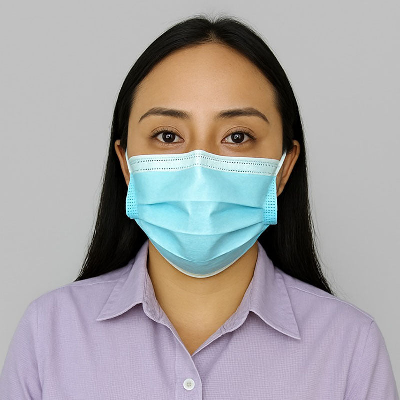 CUBREBOCA PLISADO TRIPLE CAPA