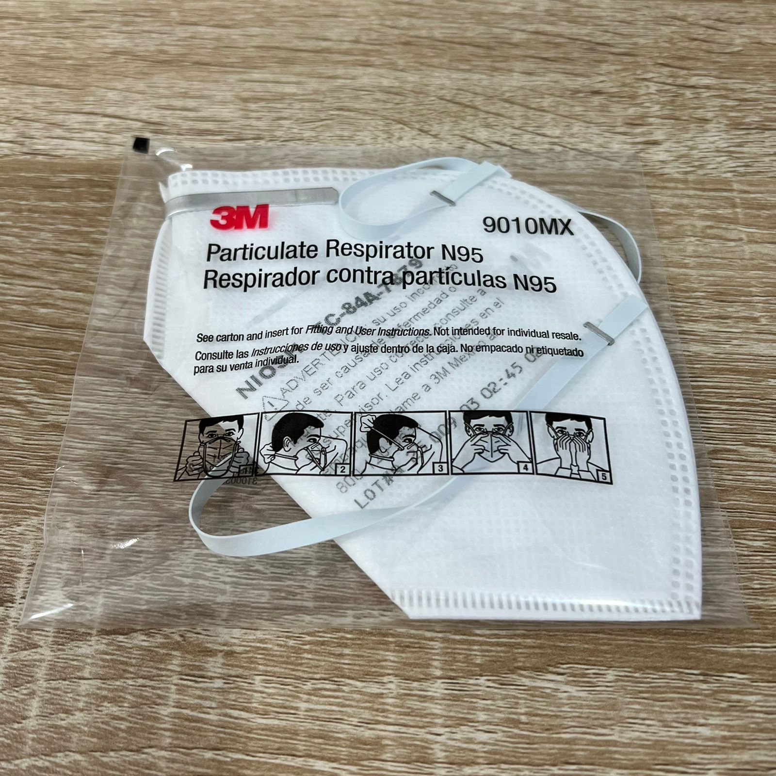 MASCARILLA MODELO 9010 3M SIN VÁLVULA